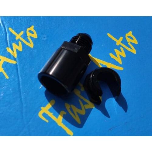 Black 9/16-18unf thread AN6 -6AN AN -6 male to 5/16" SAE Quick Disconnect EFI adaptor fittings