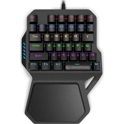 Kb-r77 Usb Rainbow Backlight Mechanical 36 Key Mini Gaming Player Keyboard