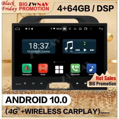 128G Carplay 2 Din For Kia Sportage 2010 2011 2012 Android 10Screen Multimedia Player Audio Radio GPS Navi Head Unit Auto Stereo