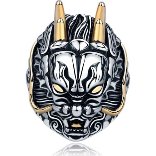 Vintage Zodiac Ring Dragon Opening Adjustable Mens Fauce Ring Jewelry Boys Party Gift Male Jewelry Hip Hop Dropshipping