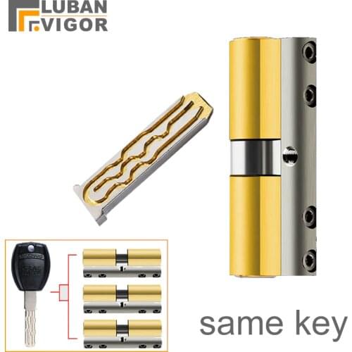 Custom master keys,same key lock cylinder,anti-theft door copper lock cylinder core,Anti-Pry Lock Anti-technology cracking