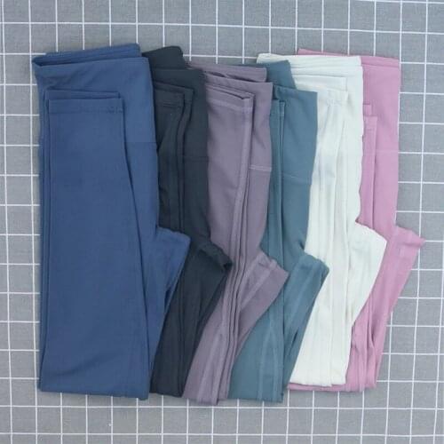 New High Waist Sports Tight Pants Sexy Yoga Gym Tummy Control Fitness Leggings Non See Through Quality Pants Support Custom Logo