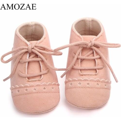 Newborn Baby Shoes Girls Boys Soft Warm Nubuck Leather Prewalker Anti-slip Shoes Canvas Sports Sneakers Moccasins Footwear Shoes