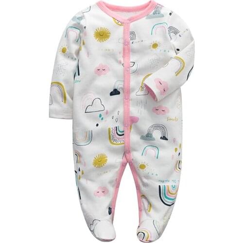 Baby Girl Clothes Cute Cartoon 100% Cotton Long Sleeve 0-12M Infant Costumes Baby Romper baby rompers with letters