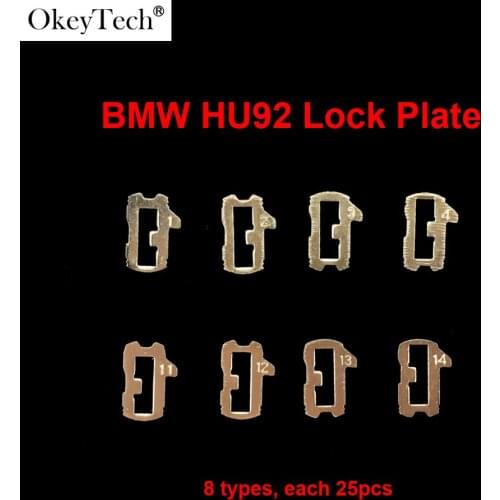 Okeytech 8 Types HU92 Car Lock Reed Plate For BMW Auto Lock Repair Accesories Locksmith Tools Spring As Gift
