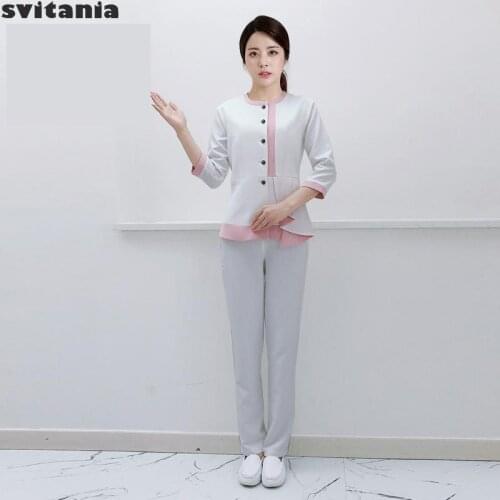 Beauty Salon Technician Clothing Mother And Baby Care Work Uniform Salon Uniform Massagista Work Uniform