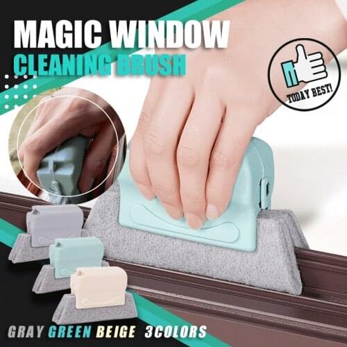 Window Frame Door Groove Cleaning Brush Magic window cleaning brush-Quickly clean all corners and gaps Cleaner Tool DropShip