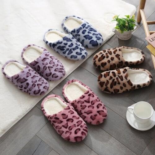 Women Indoor Slippers Warm Plush Lovers Home Slipper Anti Slip Autumn Winter Shoes Woman House Floor Soft Slient Slides 36-45