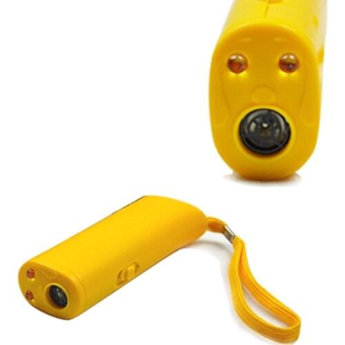 Pet Dog Repeller Anti Barking Stop Bark Training Device Trainer LED Ultrasonic 3 in 1 Anti Barking Ultrasonic Without Battery