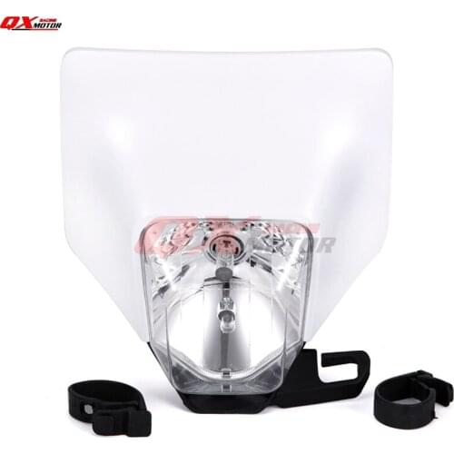 Universal Off road Dirt bike Headlight Headlamp Head Light Lamp Supermoto Fairing For HUSQVARNA