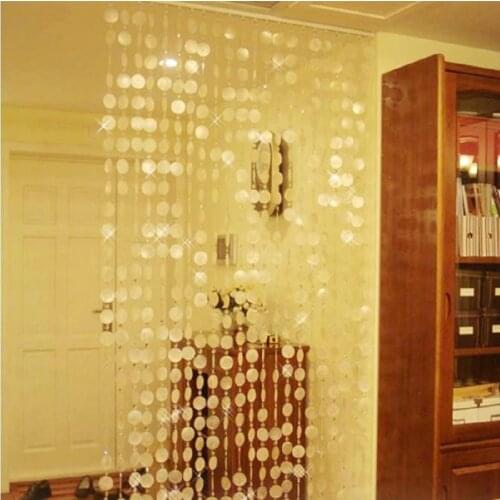 Natural shell curtain indoor partition decoration wind chime curtain Hotel 5m decorative door curtain