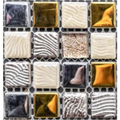 10pc 3D Crystal Tile Stickers Diy Waterproof Self-adhesive Stickers Wallpapers Kitchen Bathroom Decor Murals Wall Art bathroom