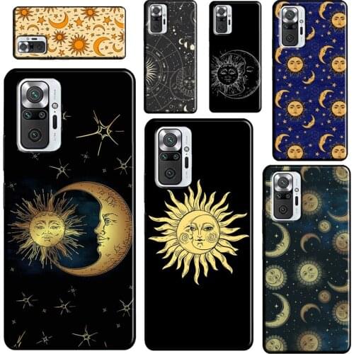 Sun Moons Star Astrological Celestial For Xiaomi Redmi Note 10 Pro Note 9 Pro 8T 9S Note 8 Pro Phone Case For Redmi 9 9C 9T 9A
