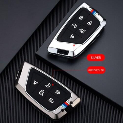 Car Accessories Remote Key Case Cover For Cadillac CT4 CT5 CT4-V C8 Corvette 2018 2019 2020 2021 Protective key Shell Fob