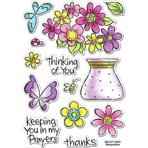 Flower Transparent Clear Silicone Stamp/Seal for DIY scrapbooking/photo album Decorative clear stamp A7247