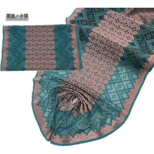 1 Meter Elastic Lace Trim Ribbon Sewing Craft DIY Garment Home Decoration 23cm Width Super Wide Jacquard Stretch Lace Trim