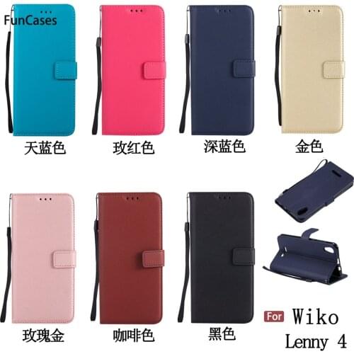 Hot PU Leather Case sFor Hoesje Wiko Lenny 4 Soft TPU Phone Case Portable Patterned Telefon Aksesuar Case For Wiko Lenny 4 Venda