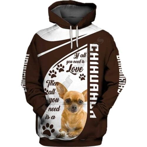 Chihuahua 3D Hoodies Printed Pullover Men For Women Funny Sweatshirts Fshion Christmas Sweater Drop Shipping 07