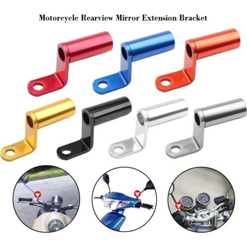 Motorcycle Rearview Mirror Mount Extender Holder Multi-function Clamp Holder Bar Phone Levers For Moto Bicycle Electric Bike