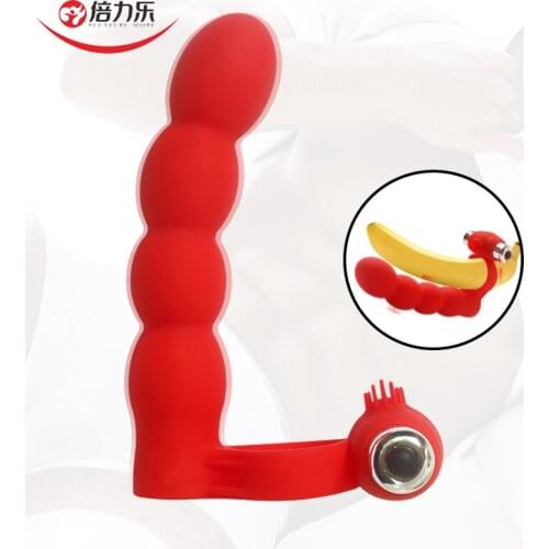 Male Anal Bead Plug Strapon Dildo Vagina Vibrator Anal Plug Prostate Massage Cock Vibrating Ring Adult Sex Toys For Couples/Gays