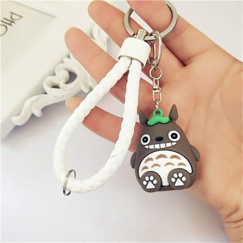 2018 New Extremely Cute My Neighbor Totoro Chinchillidae Keychain Pendant Fit For Bag Charms Purse Accessory Miyazaki Hayao
