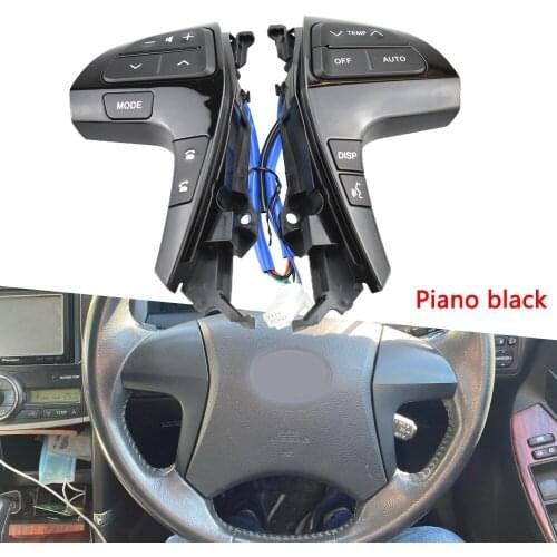 NEW High quality For Toyota Camry/Hilux Vigo/Highlander Steering Wheel Audio Control Button Cruise switch 84250-06180Pianoblack