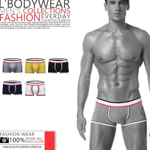 ORLVS Brand Elastic Restoring Force Men Underwear No Side Seam Male Boxers Solid Shorts Breathable Quick Dry Cotton Male Panties