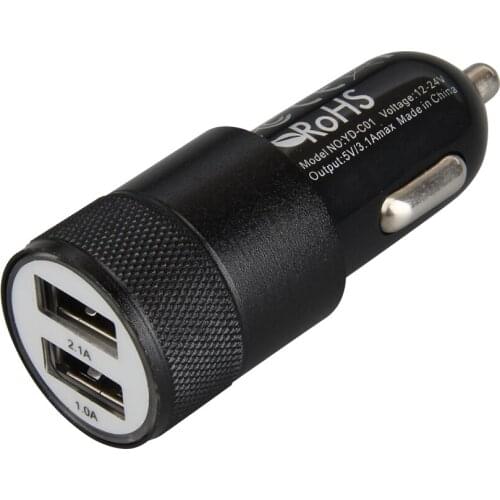 Manufacturer Supply Dual USB 5V 2.1A Mobile Phone Car USB Charger Auto Adapter for Samsung S10 for Huawei Honor Xiaomi Cellphone