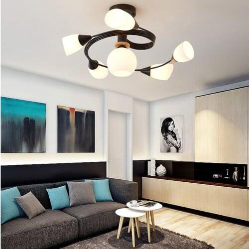 Minimalist Glass Study Room Ceiling Lights Romantic Bending Bedroom Ceiling Lamps Dining Room Light Lamp Fixtures