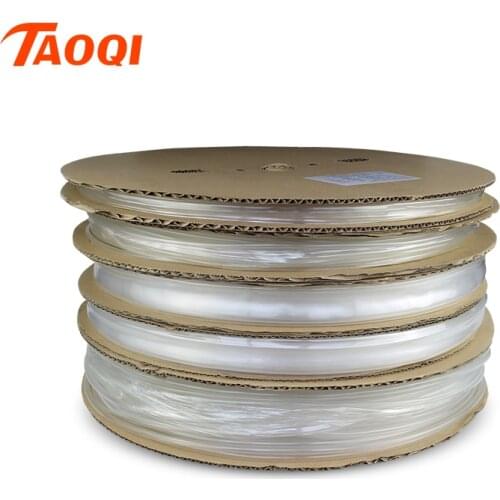 All sizes clear transparent Sleeving Wrap Wire Kits Shrinkable Tube 1 Meter 2:1 Cable Insulated Polyolefin Heat Shrink Tube