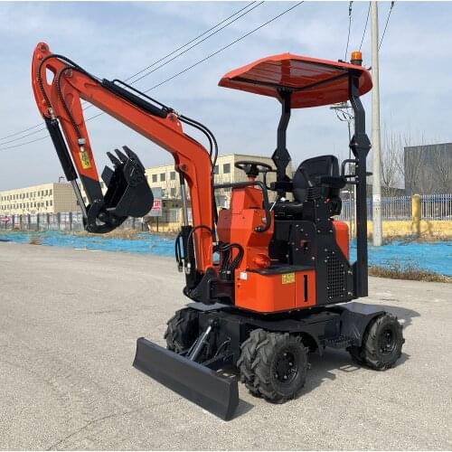 EURO V CE certificated micro farm bagger mini pelle excavator excavadora wheel type hot sale