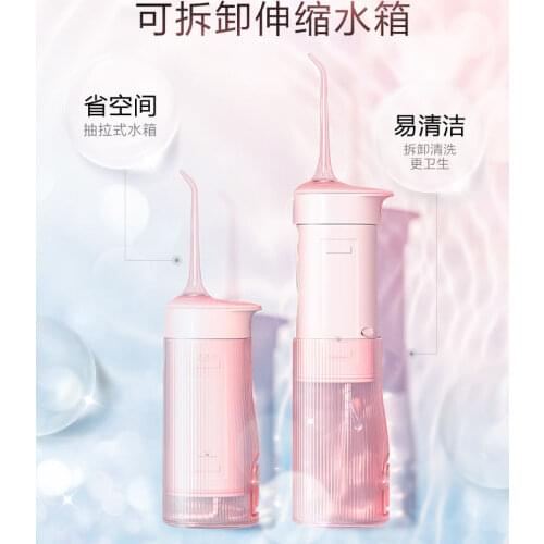 SOOCAS W1 Water Flosser Teeth 4 Type Nozzle Cleaner Oral Irrigator Type-c Rechargeable Cleaner 7-modes Water Tank Removeable