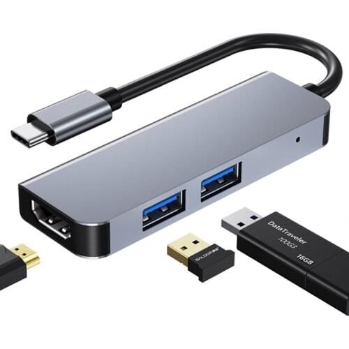USB C HUB Type-C To 4K HDMI-Compatible USB 3.0 Adapter 3 in 1 USB Dock USB C Splitter For MacBook Air Pro huawei matebook