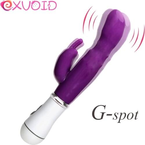 EXVOID Rabbit Vibrator G-spot Massager 12 Vibration Mode Clitoris Stimulator Sex Toys For Women Female Masturbate Adult Products
