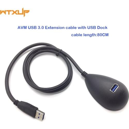 High speed USB 3.0 dock type male to Female for Wireless WIFI adapter USB extension cable Charger&Data Cradle base stand 0.8M