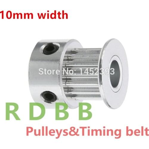 20 Teeth GT2 Timing Pulley For 3D Printer Bore 5mm / 6.35mm / 8mm for Belt Width 10mm GT2 Timing Belt Small Backlash 2GT