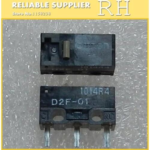 10PCS/lot Mouse micro switch D2F-01 1.47N Gray point