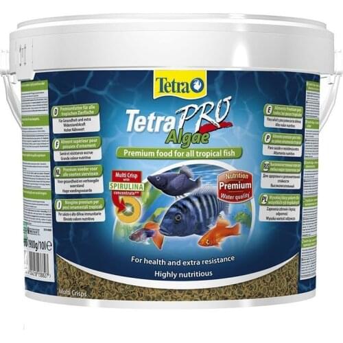 1900 Gram Bucket Tetra Pro Algae All Ornamental fish For First Class Algae Contain Vegetable Chips Forage Expiry Date 06/2023