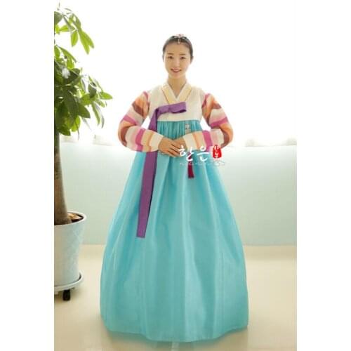 2020 New Fashion Women Hanbok Dress Custom Made Korean Traditional Hanbok National Costumes Cosplay Party Dress