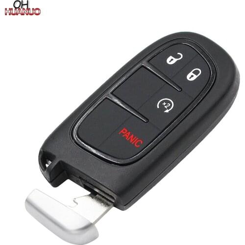 3+1/4 Button Smart Remote Key Case Fob shell for Jeep Cherokee RAM