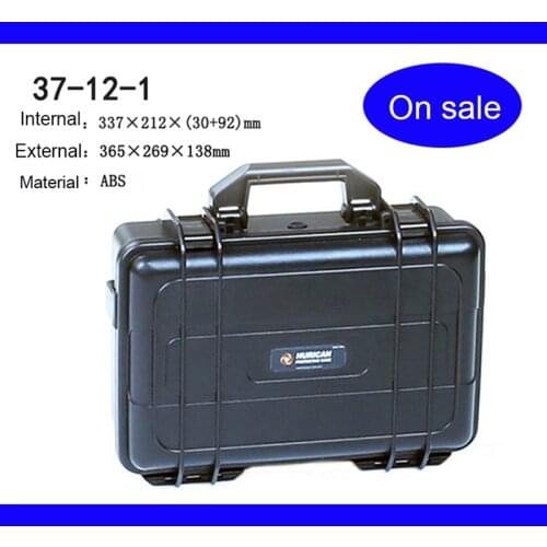 365x269x138mm ABS Tool case toolbox Impact resistant sealed waterproof safety case equipment camera case with pre-cut foam