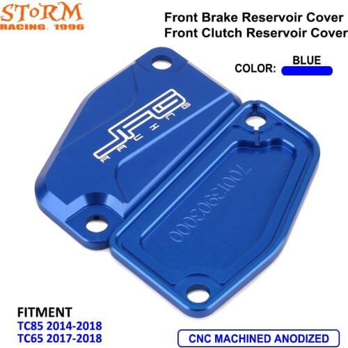 CNC Clutch Brake Master Cylinder Reservoir Cover For Husqvarna TC85 2014 2015 2016 2017 2018 2019 2020 TC65 2017-2020
