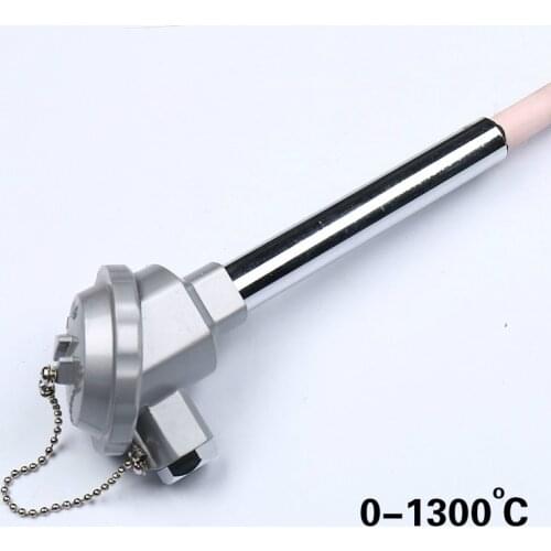 Thermocouple temperature sensor K-type WRN-132 300-500mm corundum ceramic tube SUS304 1300 degree for high temperature furnace