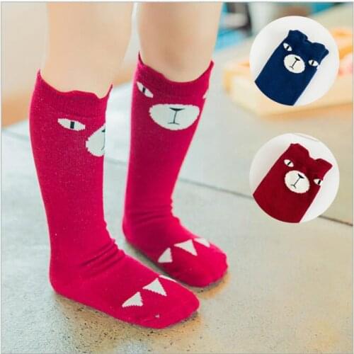 Unisex baby cotton socks floor anti slip baby boys girls socks kids children newborn animal owl cat rat bear slipper socks