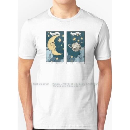 Love You To The Moon And Back T Shirt 100% Pure Cotton Folklore Swift Tarot Moon Love Reputation Lover Vintage