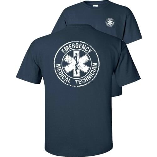 Circle Distressed Paramedic Technician T-Shirt EMS EMT Occupational Summer Cotton Short Sleeve O-Neck Unisex T Shirt New S-3XL