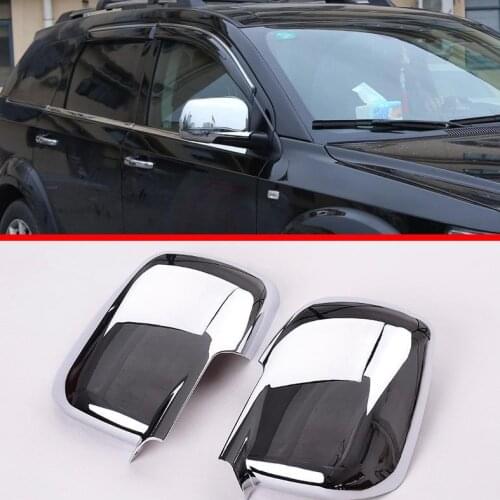 For Dodge Journey 2013 2014 2015 ABS Chrome Side Mirror Cover Trim