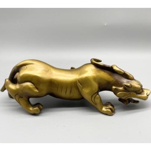 China brass mythical wild animal crafts statue