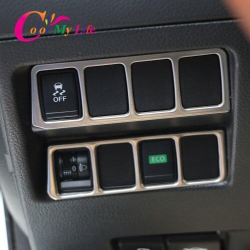 Car Fog Lamps Cover Eco Adjust Switch Control Knob Trim Sticker for Nissan X-TRAIL Xtrail T32 Qashqai J11 2014 - 2019 LHD