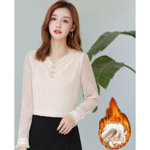 LIEZHAMO Womens Chiffon Blouses